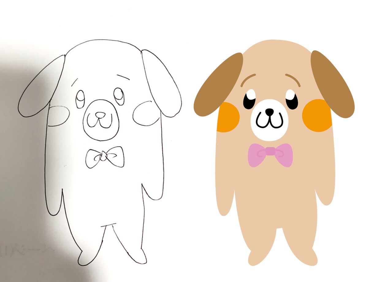 手書きイラストをデータ化します 紙に絵を描いて私に送信するだけ！いろんな要望可能 イメージ2