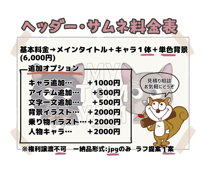 ゆるくてジワる愛され動物キャラ提供いたします キャラクター、ヘッダー、アイコンなどのリクエストおまかせあれ イメージ6