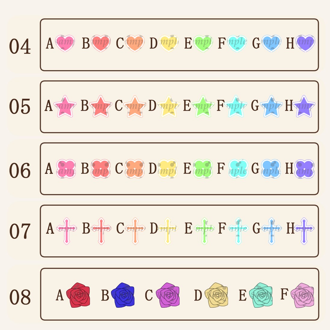 セミオーダーであなただけのロゴを制作いたします 文字・カラー・パーツを変更してオリジナルロゴを制作します イメージ6