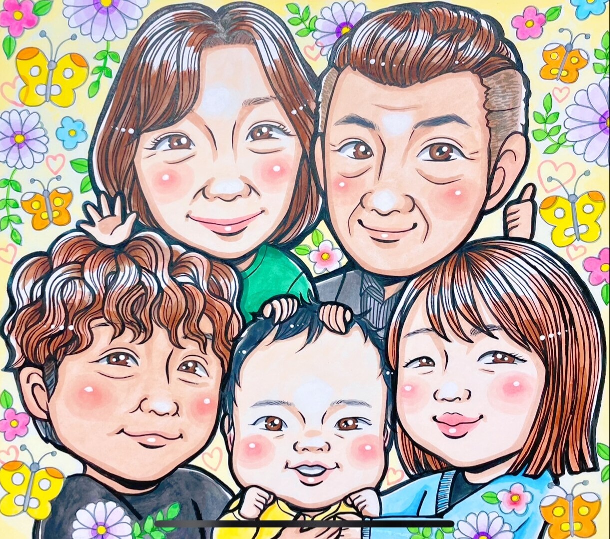 似ていてあったかい手描きの似顔絵お描きします 笑顔をカタチに。世界に一つの贈り物 イメージ4