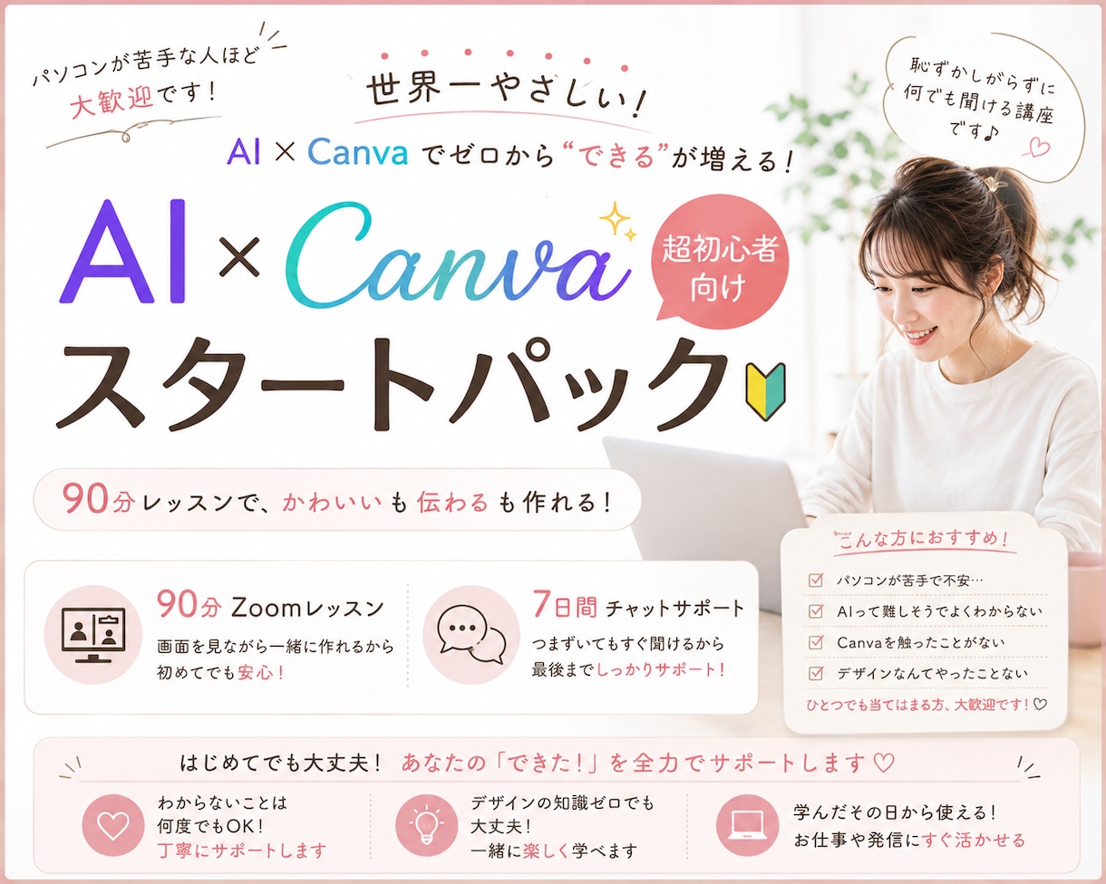 Canva超初心者にやさしく教えます 登録したけど何から始めればいい人へ イメージ1