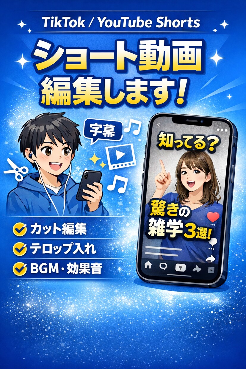 動画編集やります わかりやすくてみたくなるようなものを作ります イメージ1