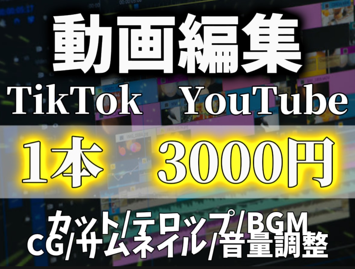 YouTube shorts動画編集します YouTube shortsなどの動画編集 イメージ1
