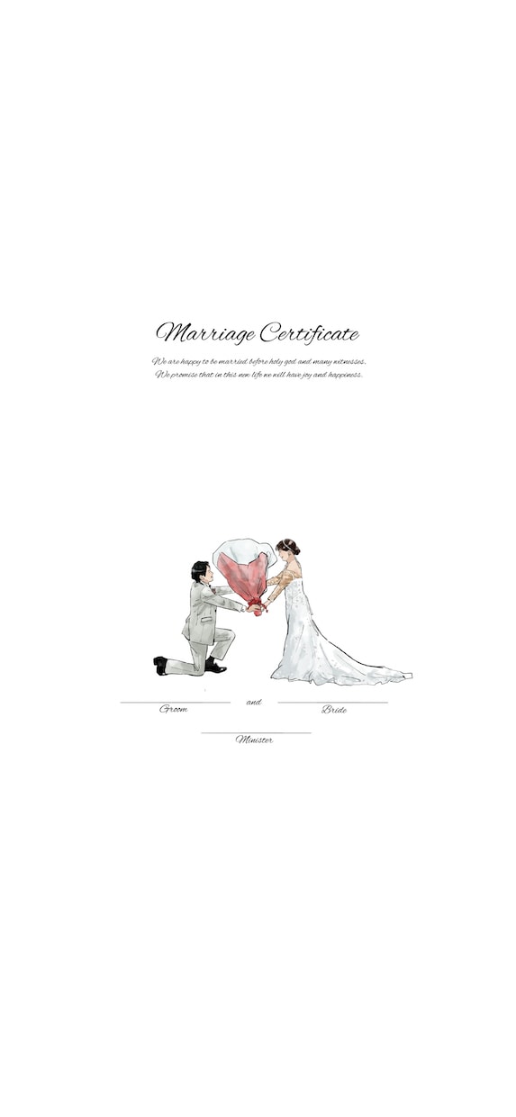 最安価!似顔絵でおしゃれ結婚証明書描きます 結婚式で大人気のウェディングツリー/バルーン イメージ5