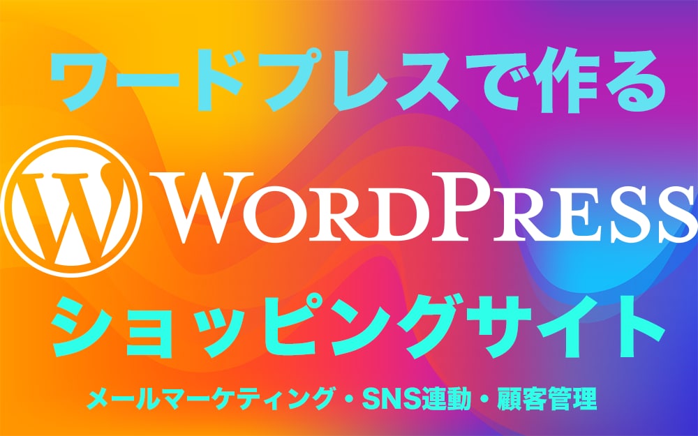 コンサル付きワードプレスでネットショップを作ります WordPressのスペシャリスト、特典付きの大サービス中！ イメージ1