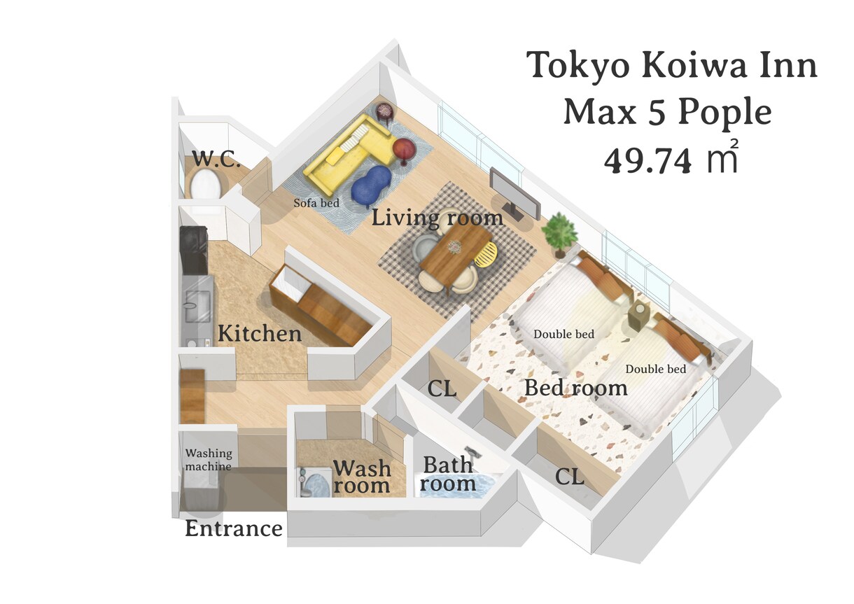 予約率を上げる！「集客用」3D間取り図作成します 唯一無二の”マーケティングツール”をお届け | 鳥瞰・俯瞰 イメージ9