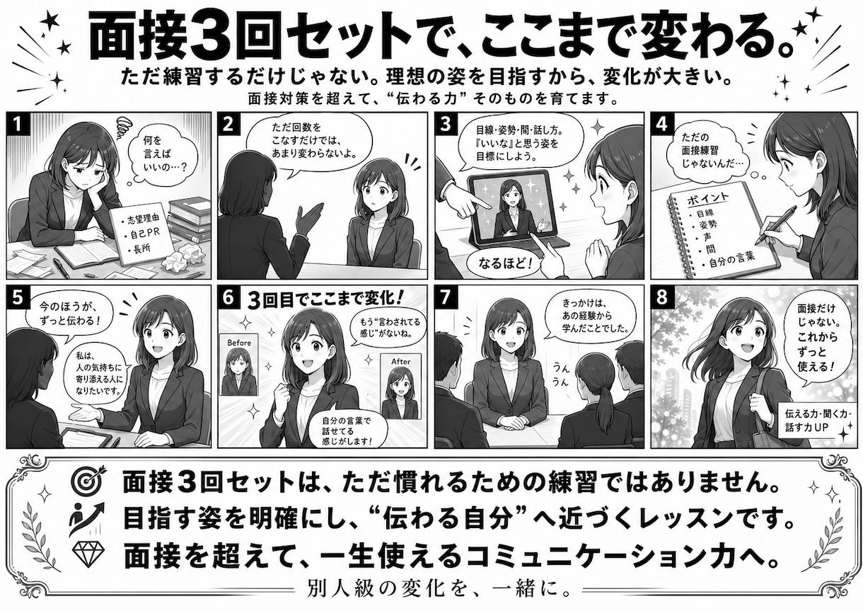 医学部に強い！他学部も　大学入試面接全力支援します お得3回セット！別人に変わる　全然違う　面接点数確実上昇！ イメージ1