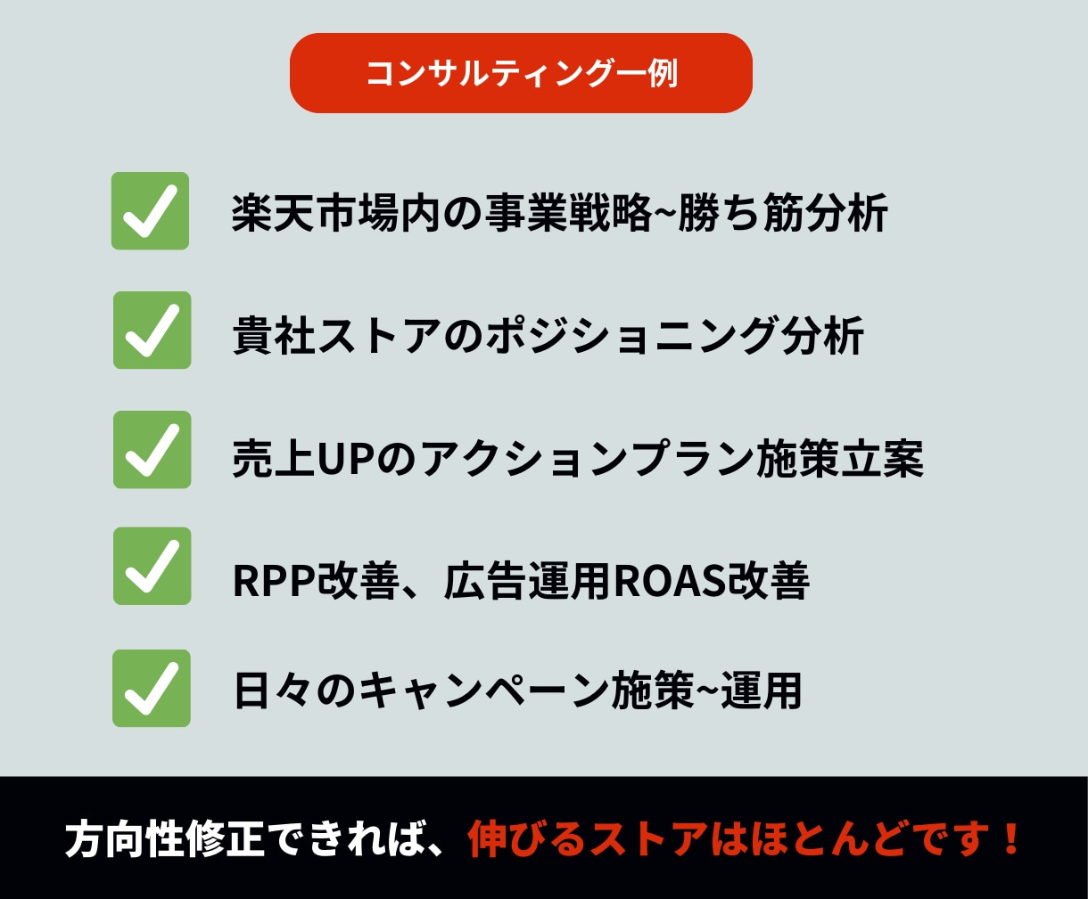 実績有！楽天市場売上向上コンサルティングします 元楽天社員/実績有のマーケティングのプロがご相談乗ります！ イメージ4
