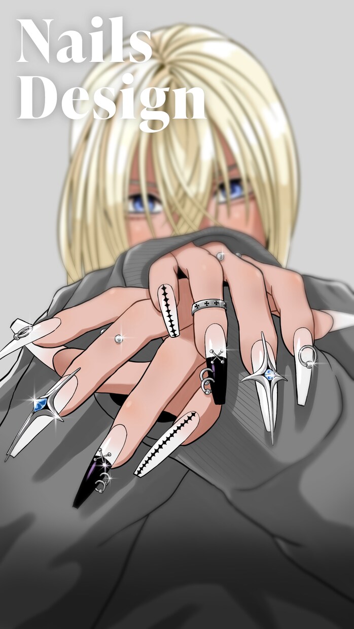 かっこいい女性、男性のイラスト描きます 個性的なイラスト、色使いが得意です イメージ1