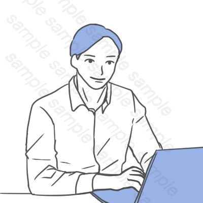 シンプルで見やすいビジネス向けアイコン画像描きます 名刺やプロフィール画像としても、ビジネスシーンで使いやすい！ イメージ4