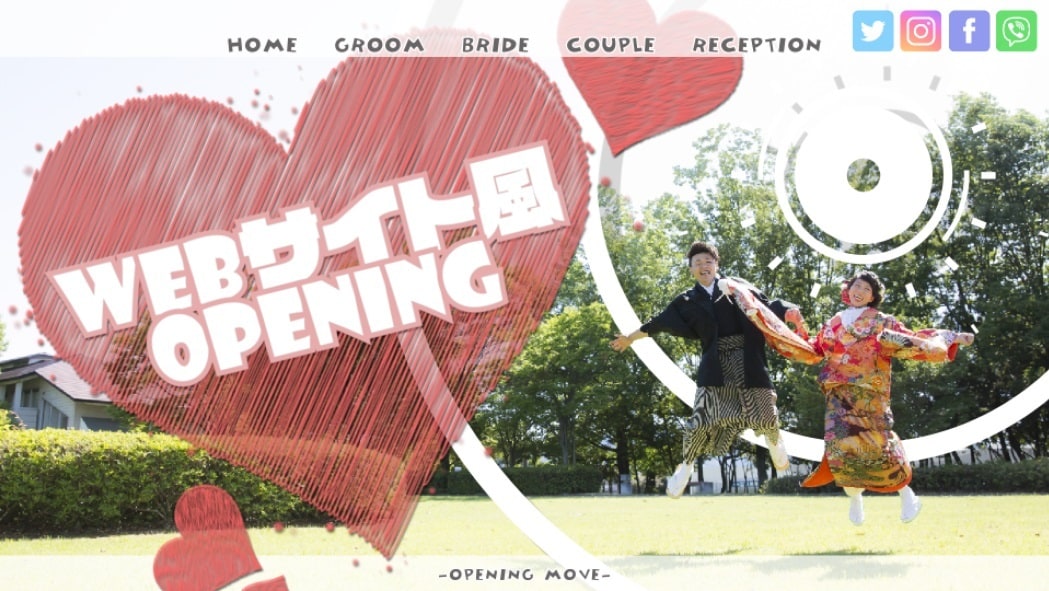 プロにも負けない結婚式オープニング動画を制作します 観客の目を奪うオープニング・プロフィールムービー イメージ1