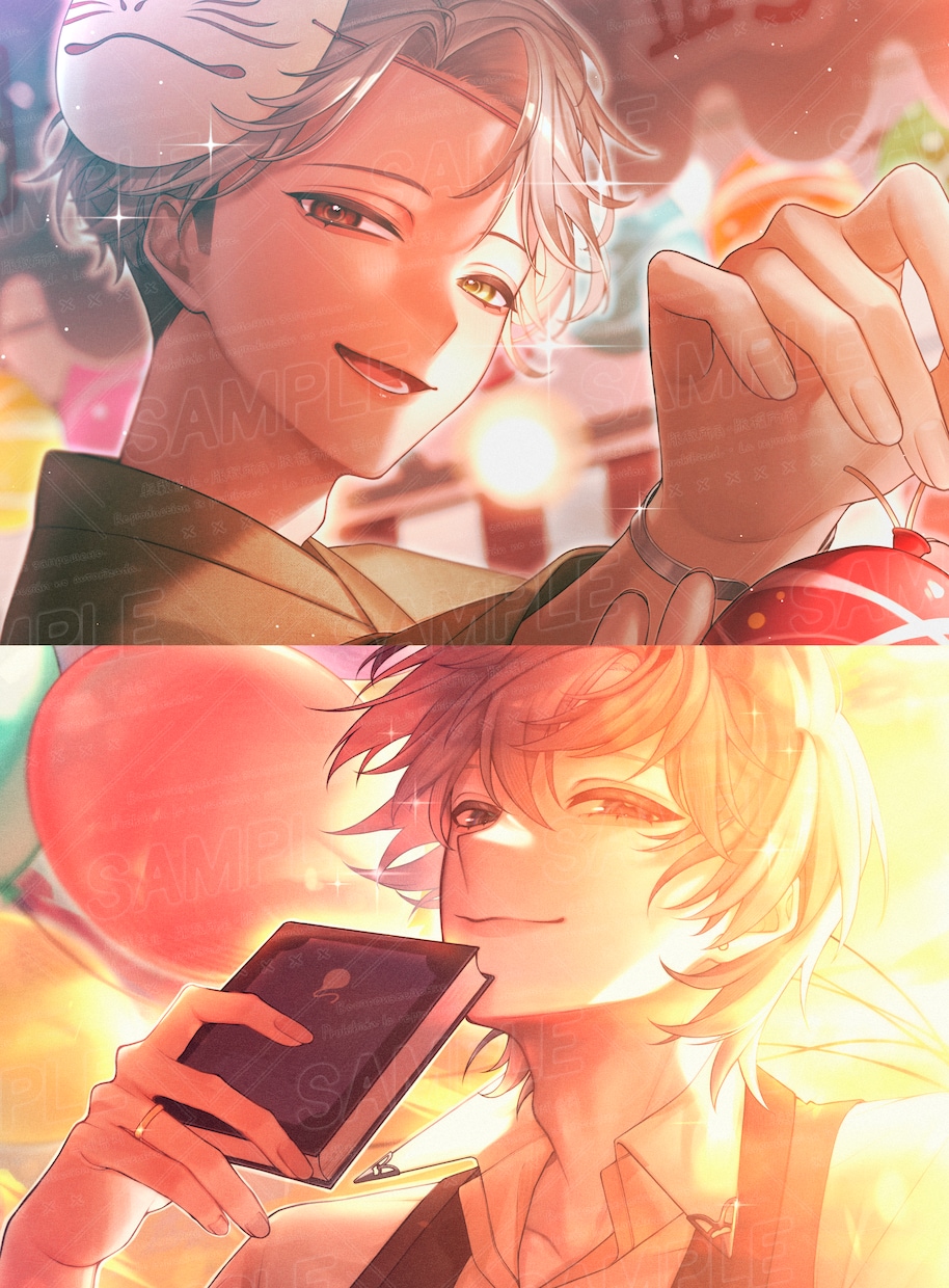 耽美・鮮やかな厚塗り風イラストご制作します 【立ち絵、MV用、アイコン、etc】幅広いテイストに対応可！ イメージ8