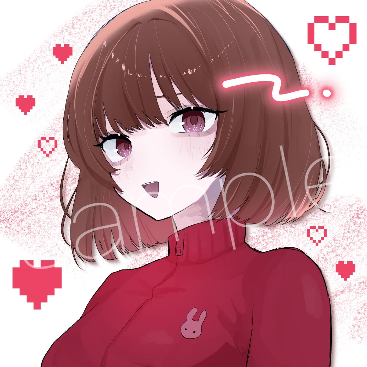 他サイト実績有り◎可愛いアイコン描きます 可愛いイラストをアイコンにしませんか！印刷も可能です イメージ7