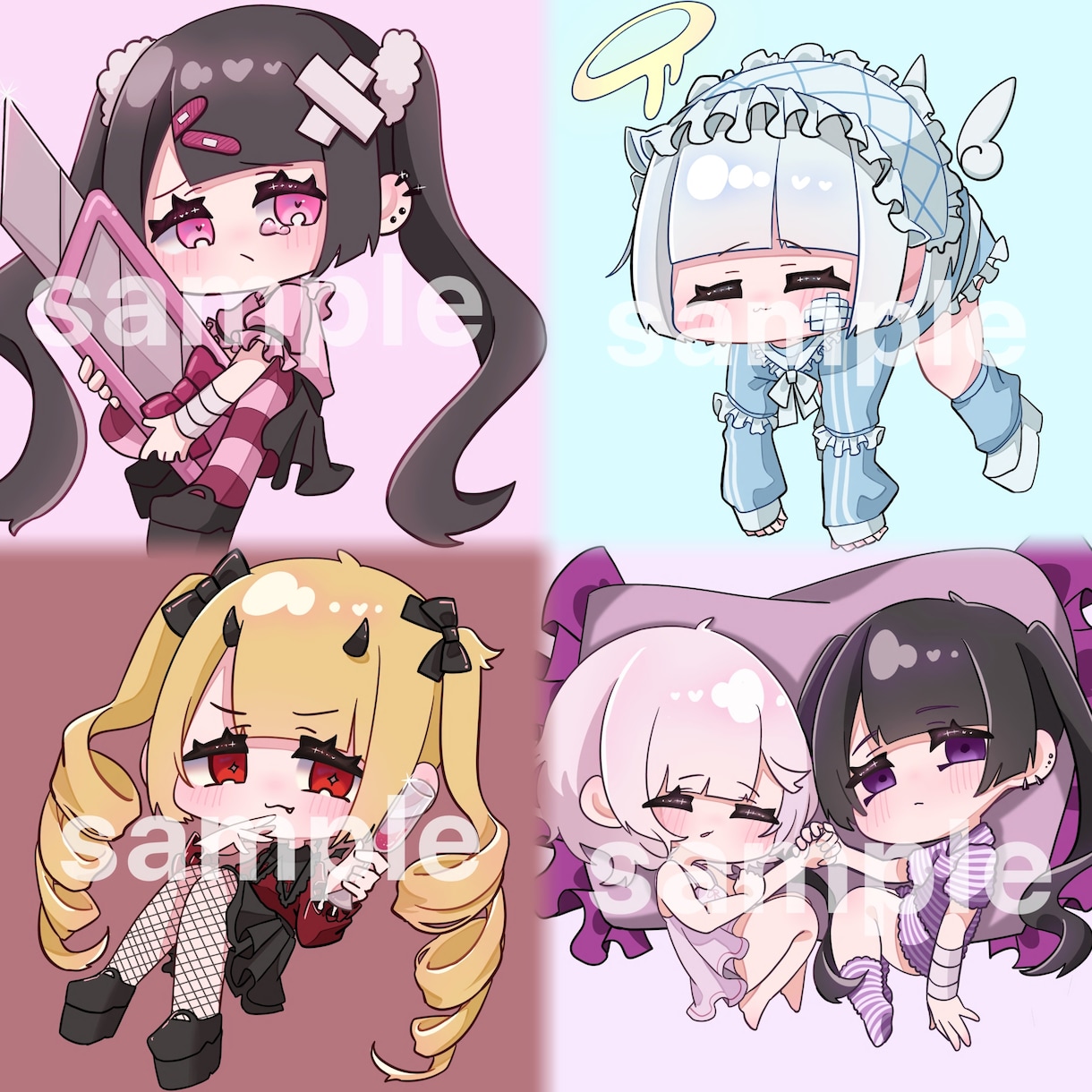 かわいいデフォイラスト描きます 最短ご依頼から24時間以内に納品！ イメージ1