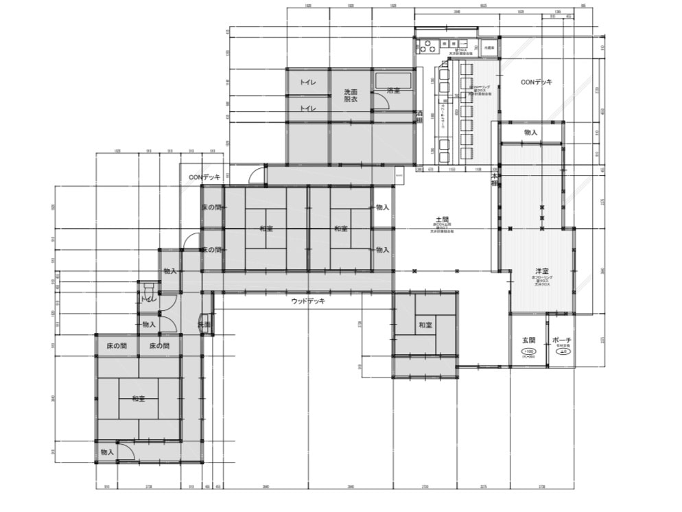 CAD図面 間取 作成 作図 トレースします 安心スピード対応 手書き図面を見やすい綺麗な図面に! イメージ7