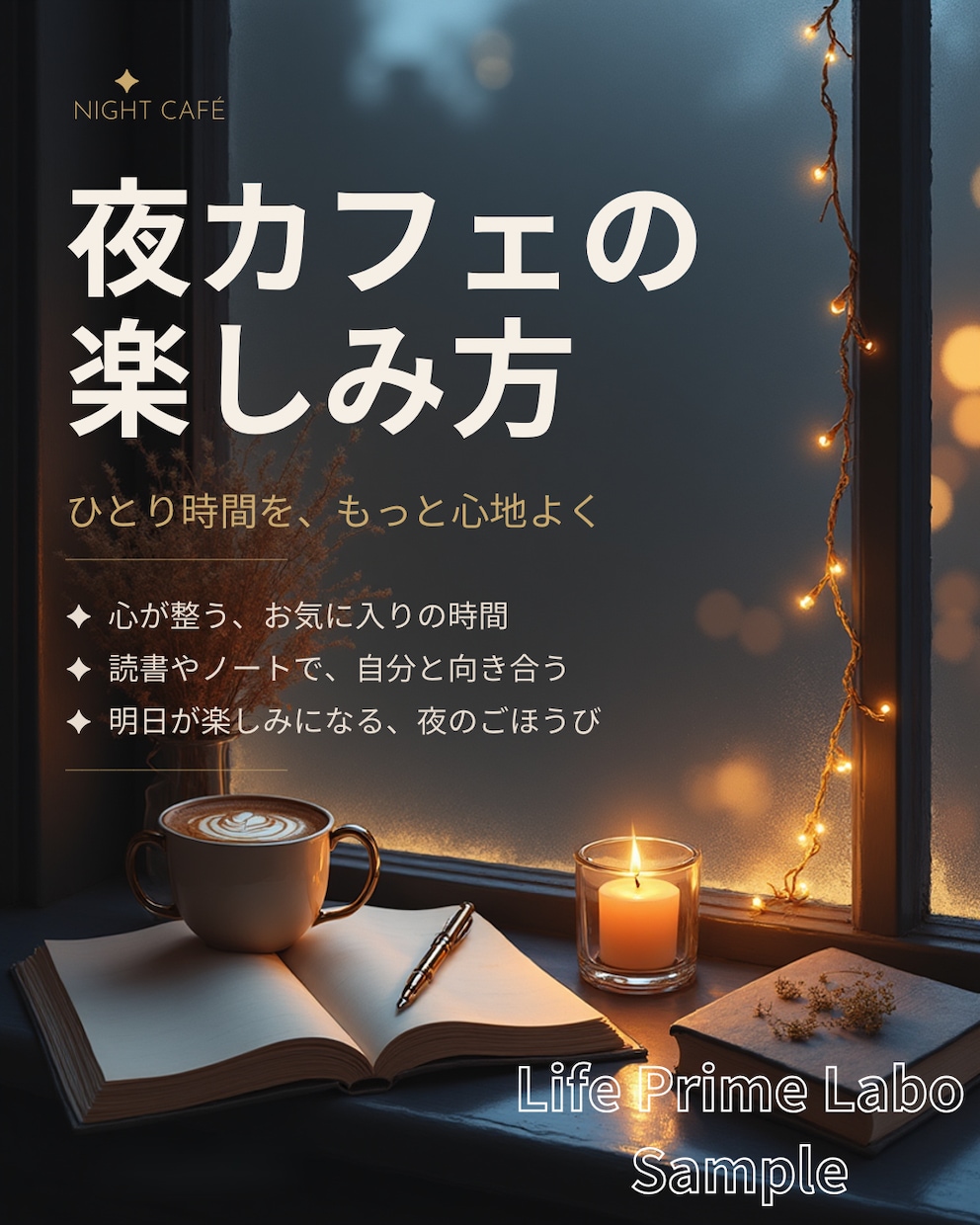 自分時間が整うSNS画像を制作します 写真風ビジュアルで印象を整えます イメージ1