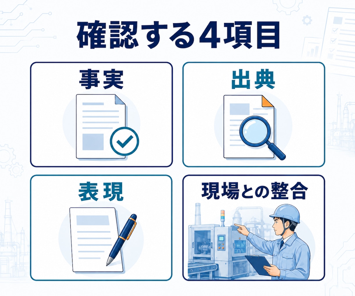 製造業のAI記事を現場経験から確認・修正します 生産技術13年。事実・出典・現場とのズレを整理 イメージ2