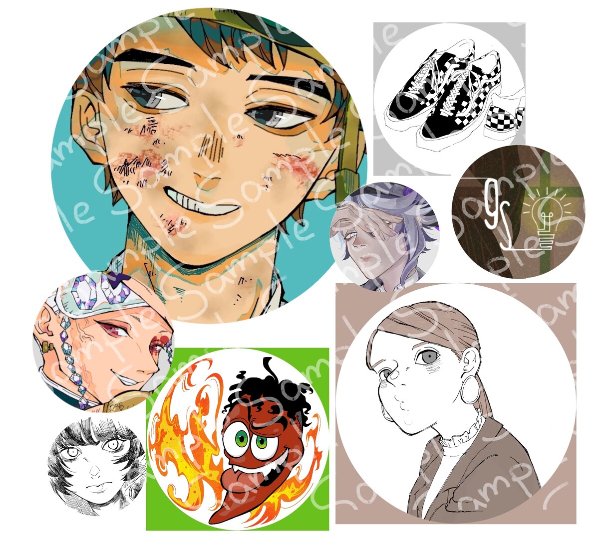 SNSアイコン描きます 幅広い絵柄で様々なタイプのイラストアイコンを作成いたします！ イメージ1