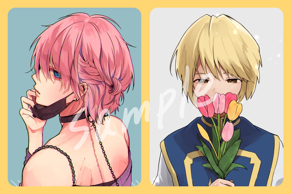 SNSアイコン、似顔絵描きます 雰囲気のある美青年イラスト、似顔絵を得意としています。 イメージ3