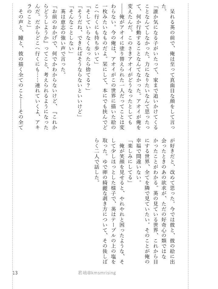 夢小説・CP小説(男女・BL・百合)書きます 文字単価2.2円！参照すべき原典の取材も承ります。 イメージ10