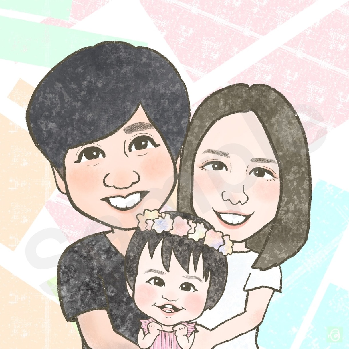 プロフィール画像★ほんわかかわいい似顔絵描きます 【先着20件限定価格！】アイコンや記念日のプレゼントに イメージ5