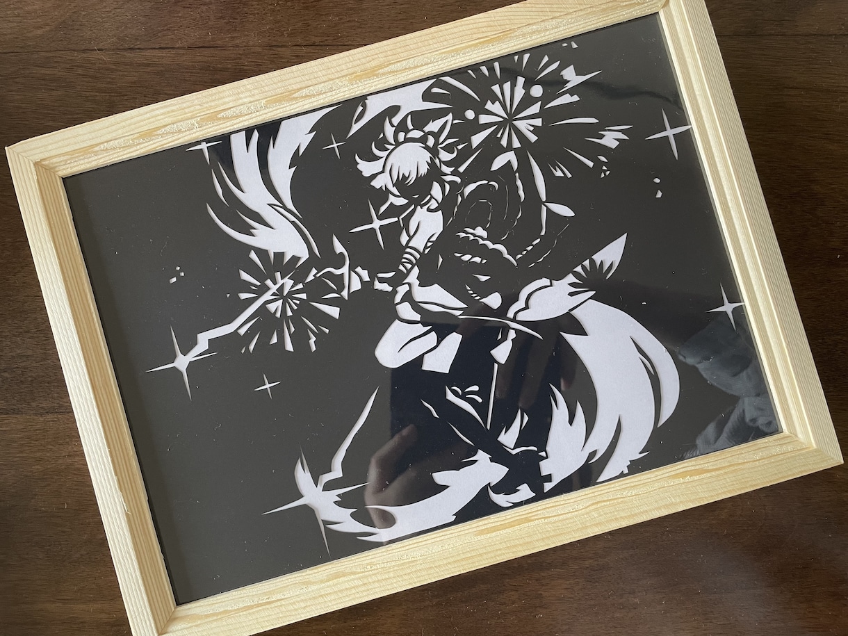 イラストを切り絵化します お気に入りのイラストを、もっと特別な一枚にしましょう！ イメージ1