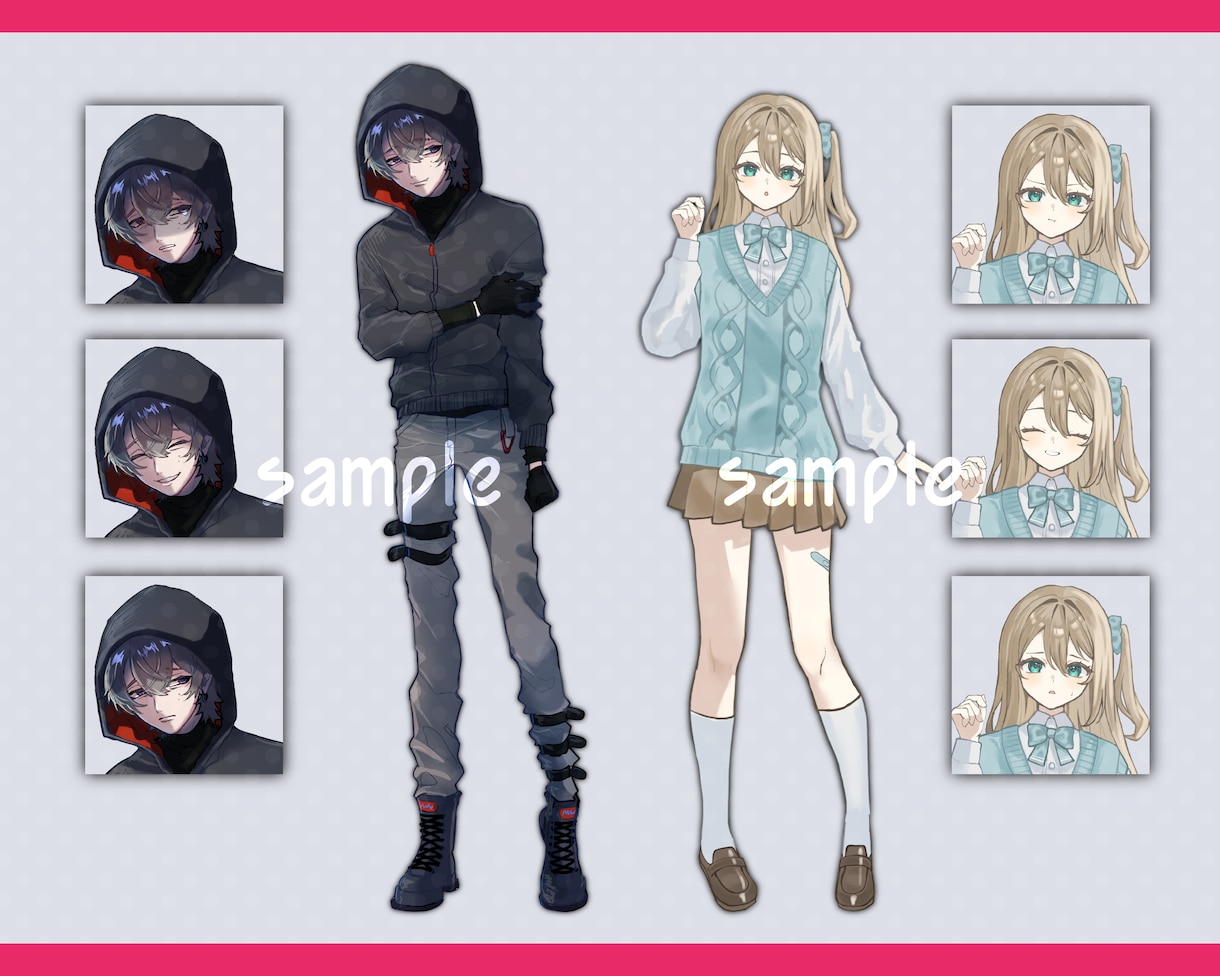 魅力的なキャラクターデザイン/全身立ち絵制作します 世界で一つだけ！あなただけのオリジナルキャラクターを描きます イメージ4