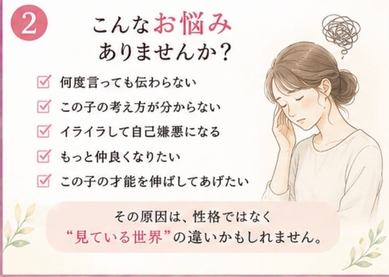 親子のすれ違いを数秘で翻訳します 親子の「どうして伝わらないの？」を数秘で翻訳します イメージ2