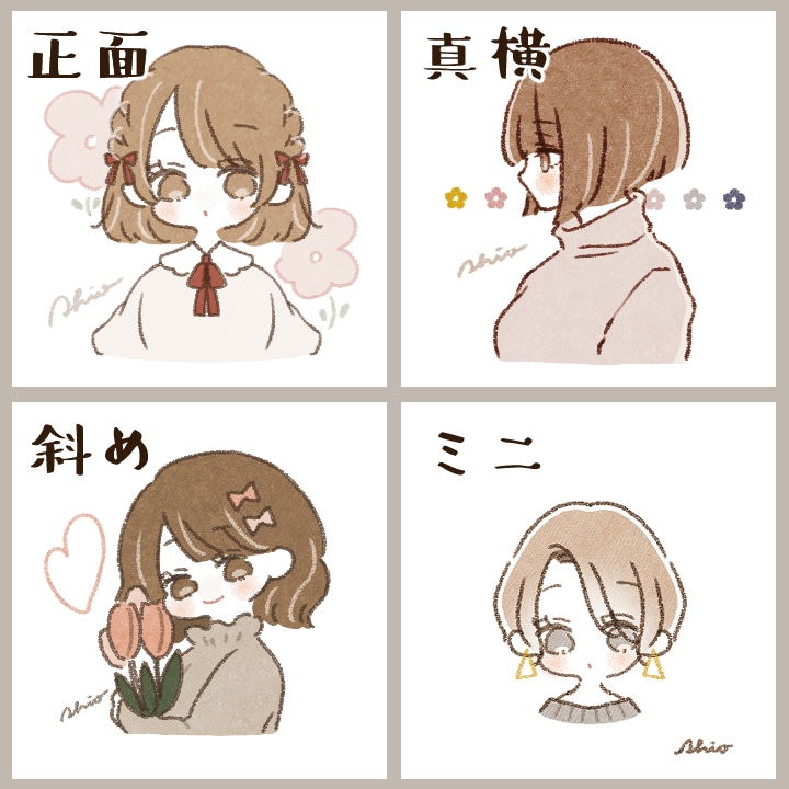 ふんわり優しい手描きアイコンお描きします SNSで好印象♪ 親しみやすい似顔絵アイコンお描きします◎ イメージ2