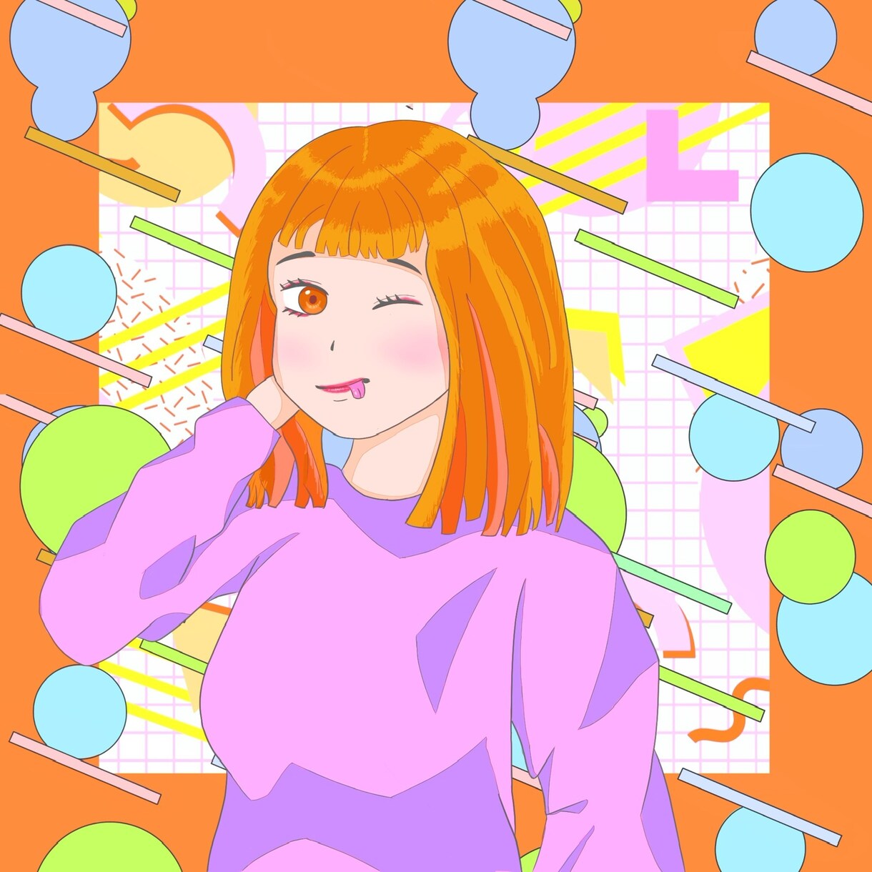 ポップで可愛いSNSアイコン、ヘッダー描きます Twitter、インスタ、YouTubeなどSNSアイコンに イメージ3
