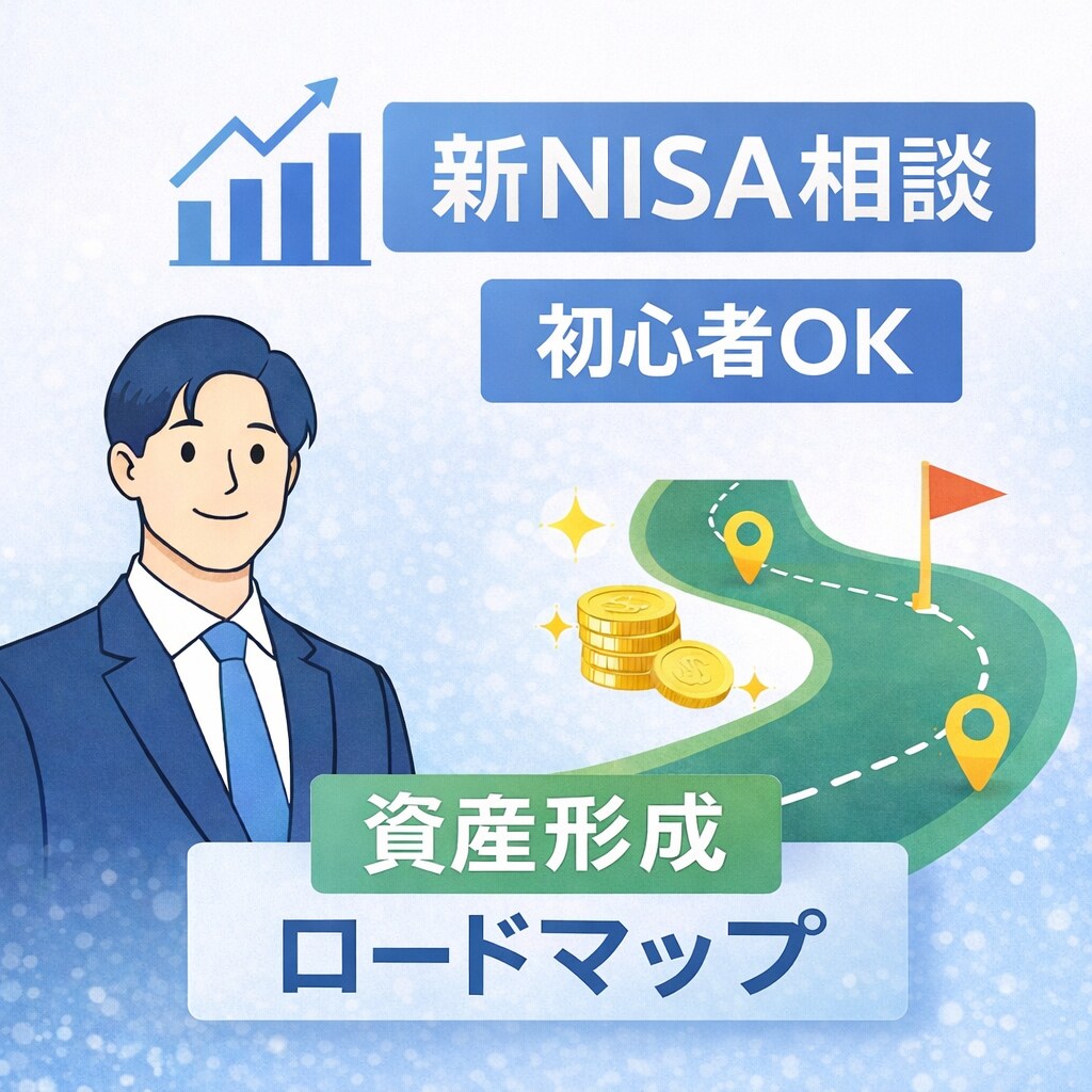 新NISA・資産形成の相談に乗ります 初心者向けに資産形成の始め方を解説 イメージ1