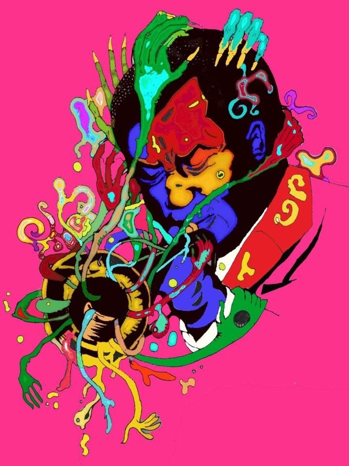 個性的なイラスト・似顔絵・本のカバーなど描きます ビビッドな色使いでどこへでても目を引くデザインを提供します イメージ1
