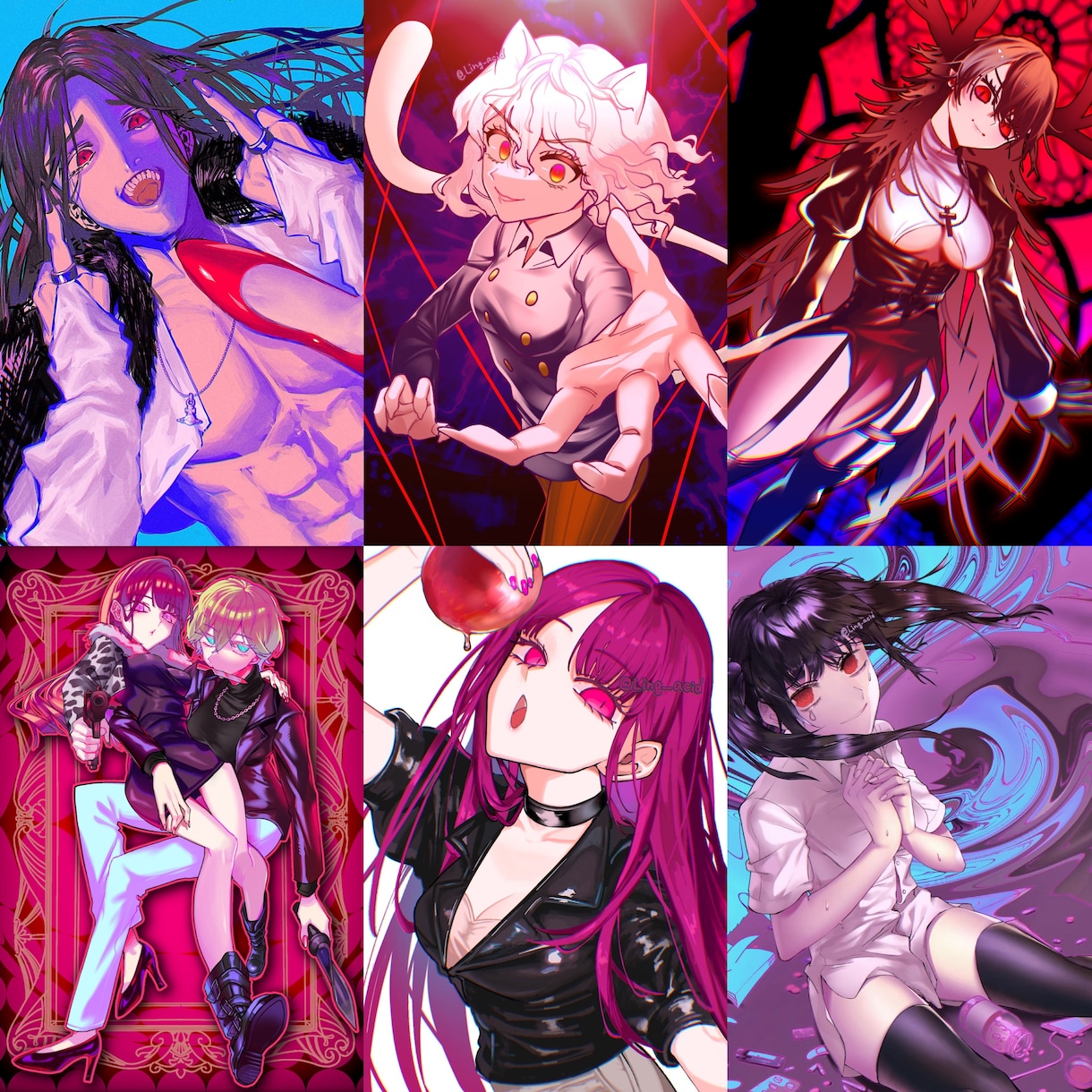 商用OK！目を惹く一枚絵を描きます サムネ、背景などにあなただけの華やかなオリジナルの世界観を！ イメージ1