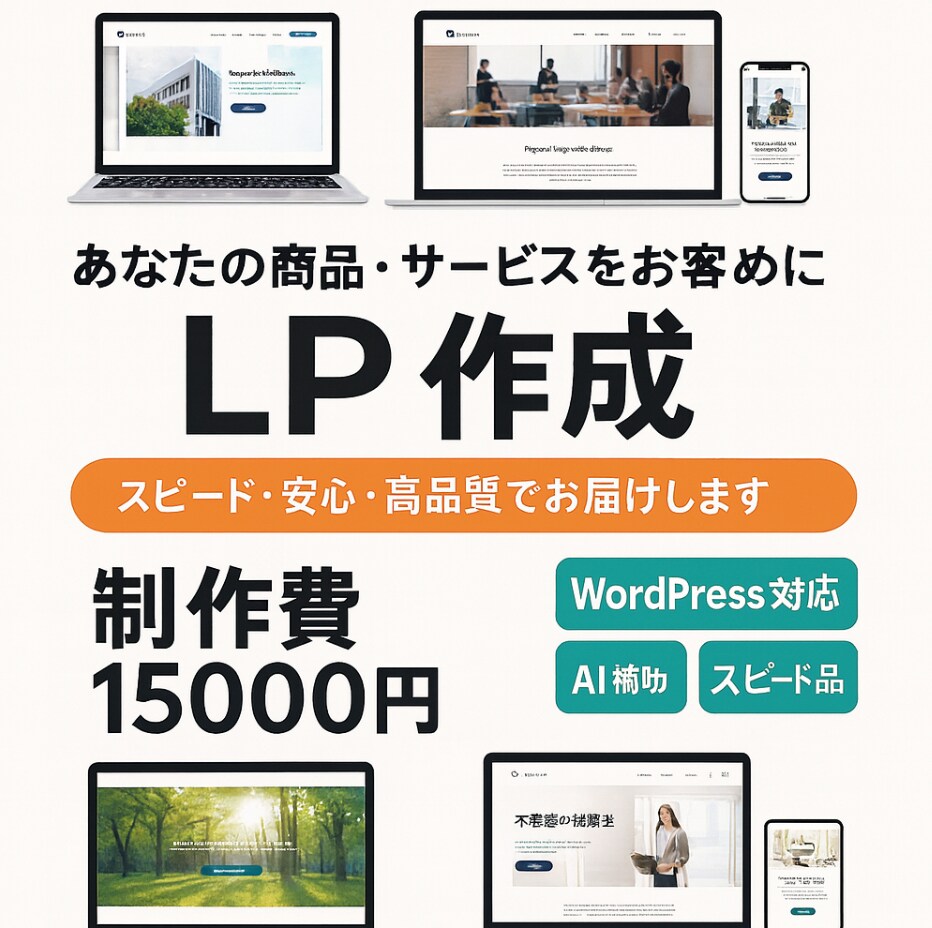 美しいLPページ作成します 親切丁寧な対応を心がけています！ イメージ1