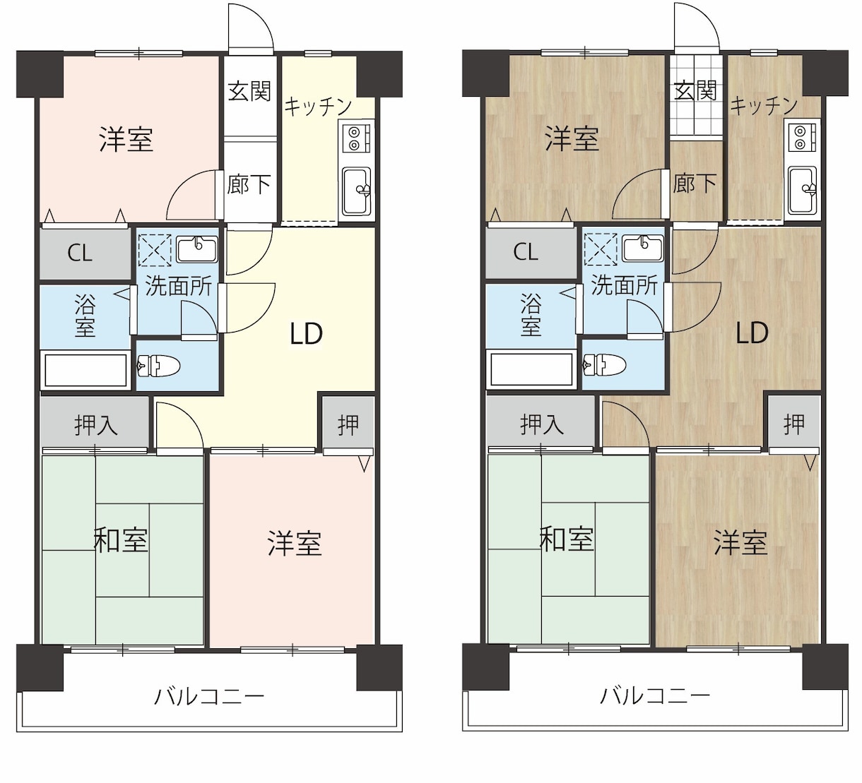 見やすい間取図を作成します シンプルで見やすく、お部屋の魅力が伝わる間取り図を作成 イメージ1