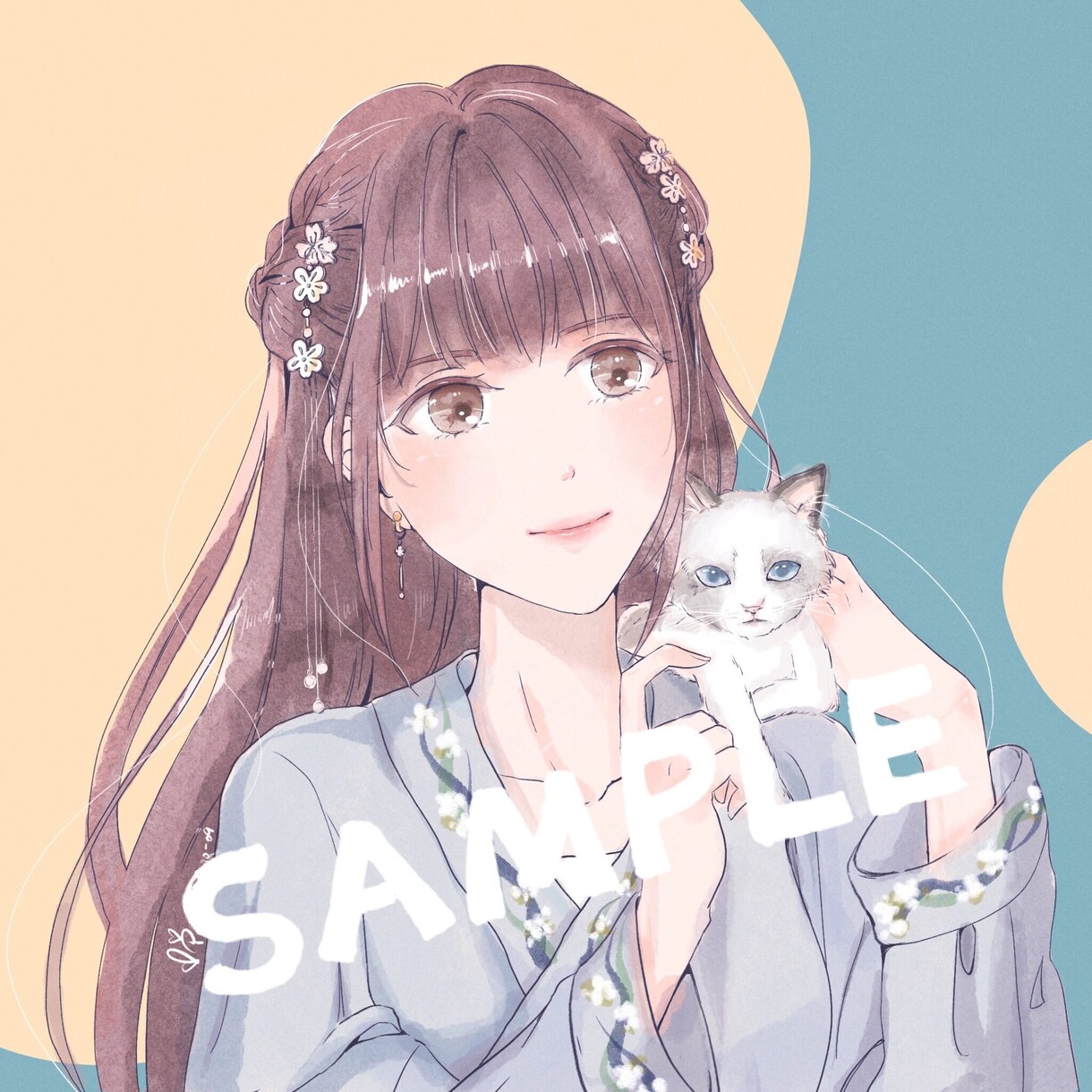 似顔絵⭐️アイコン⭐️スタンプ描きます 可愛いアイコン友達と一緒に使おう✨動けるアイコンもできます！ イメージ8