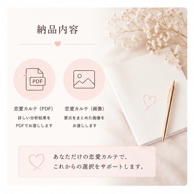 大切にされていない気がする恋愛を整理します 彼の気持ちではなく、あなたの苦しさを言語化します イメージ4