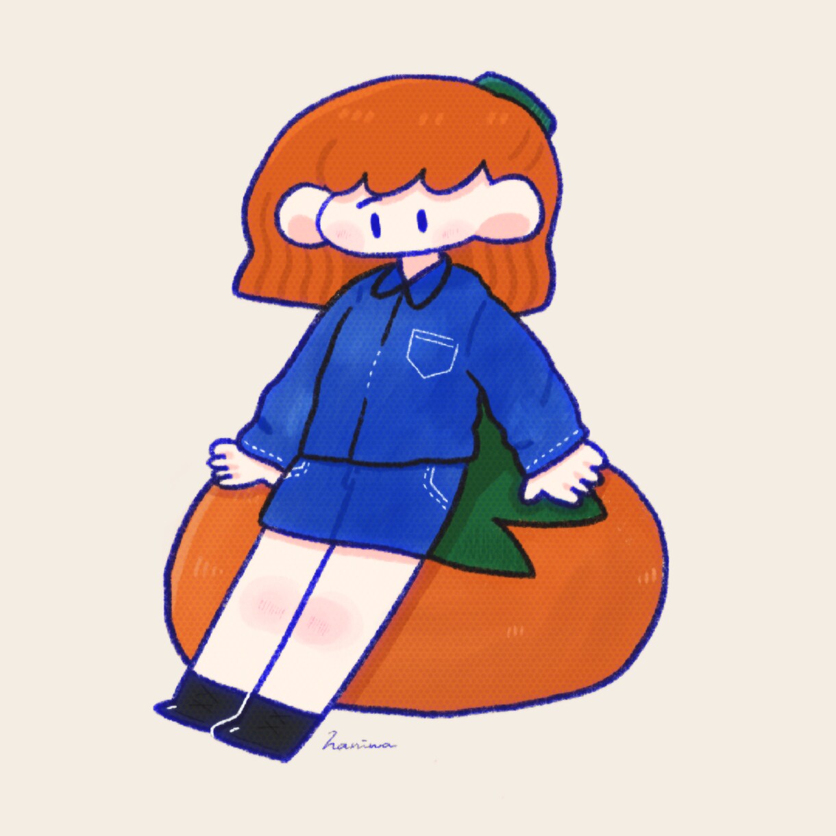 ゆるかわいいオリジナルイラスト描きます アナログ風イラスト*アイコンやグッズなどに！ イメージ4