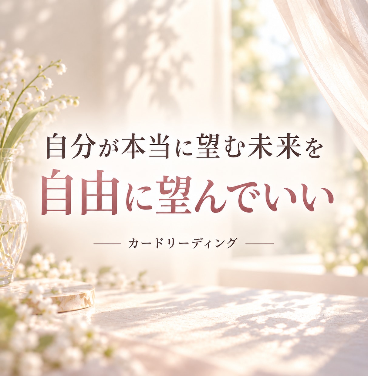自分で自分を満たし望む未来へ進むお手伝いをします 自分の気持ちや望みに目を向け自分を満たすリーディング イメージ1