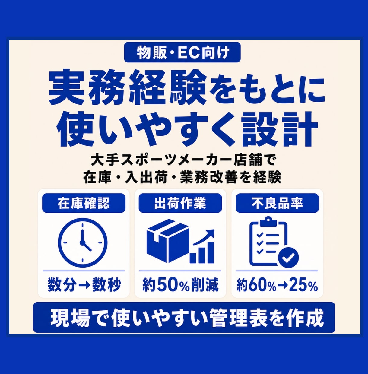 物販・ECの在庫・売上・利益管理表を作成します 仕入れから販売・在庫・利益までExcelで一元管理 イメージ10