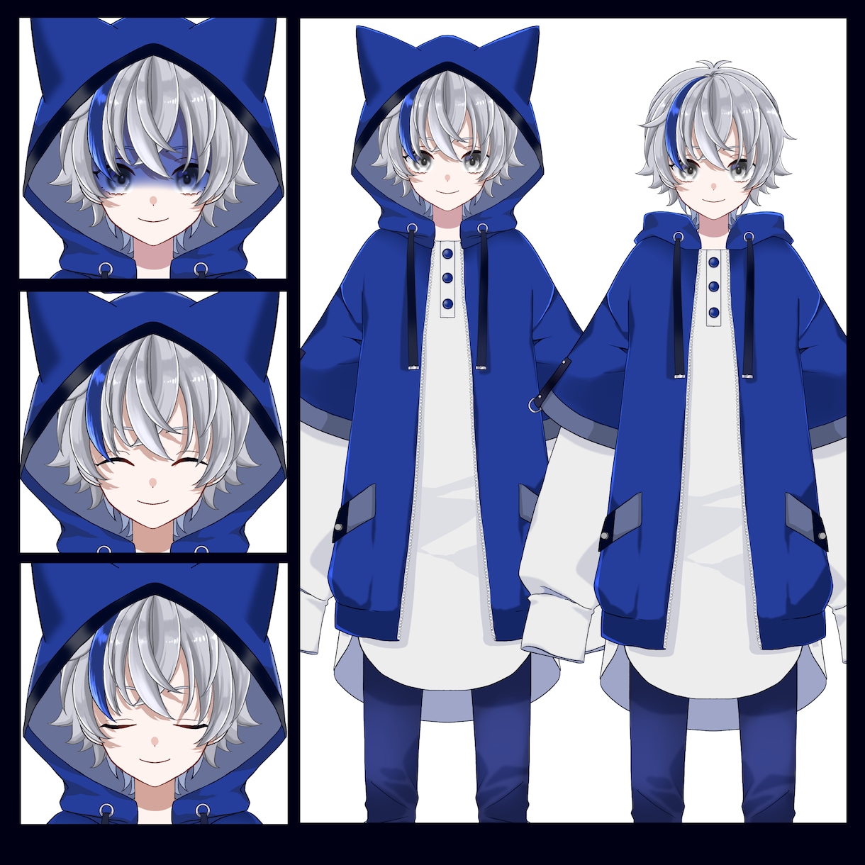 Live2D用パーツ分け立ち絵制作致します キャラクターデザインもお任せください！ イメージ6