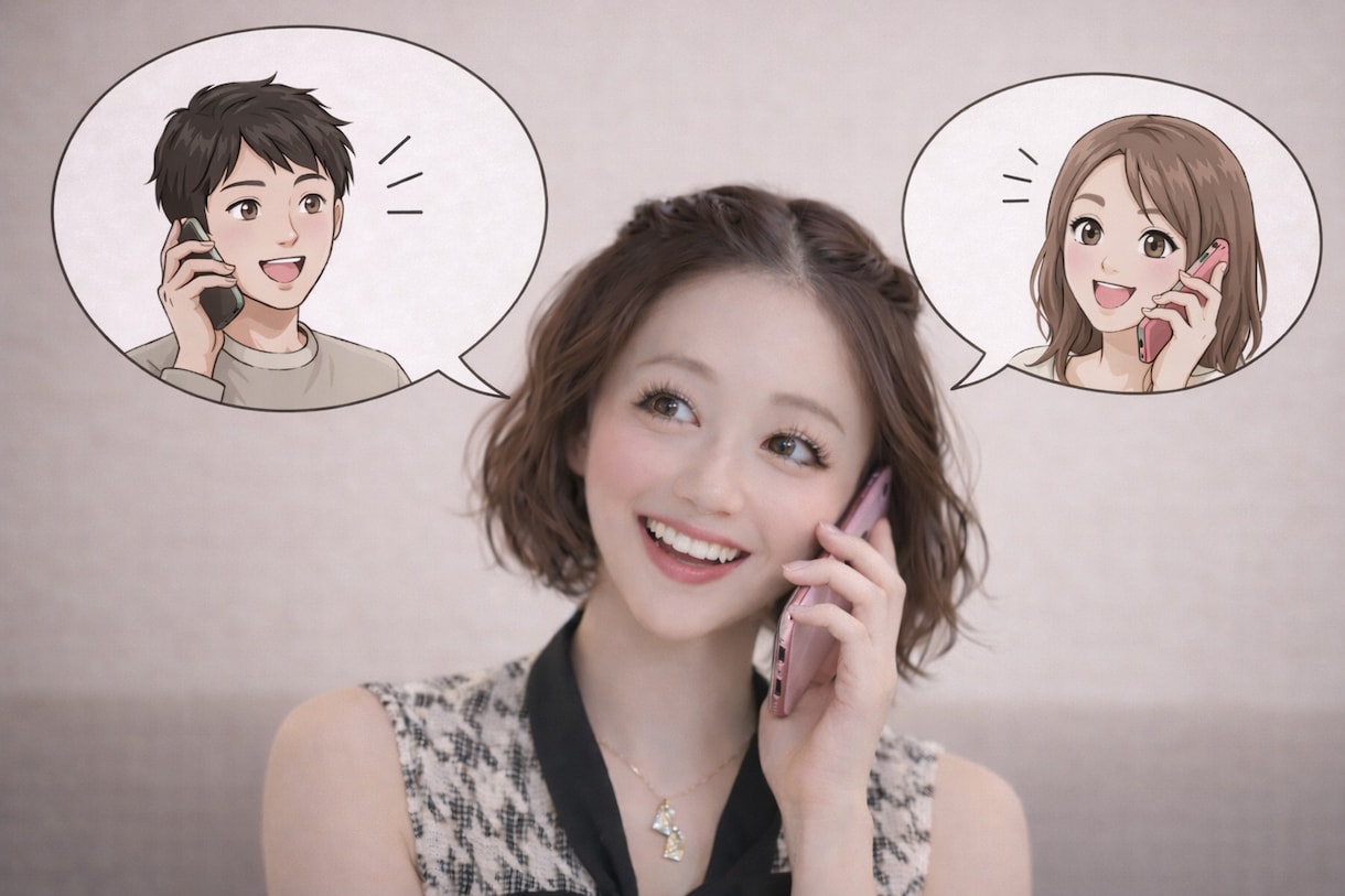 気を使わず笑える擬似友達。気軽に話せます 友達として楽しく話しませんか？気を使わず笑える最高の雑談 イメージ2