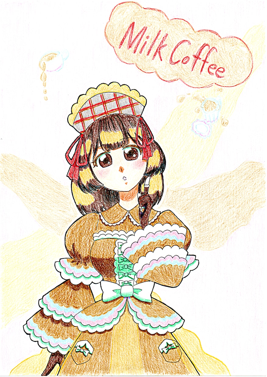 色鉛筆で可愛らしい擬人化の女の子描きます SNSアイコン・ヘッダー・アクキー・アクスタなどに✨ イメージ4