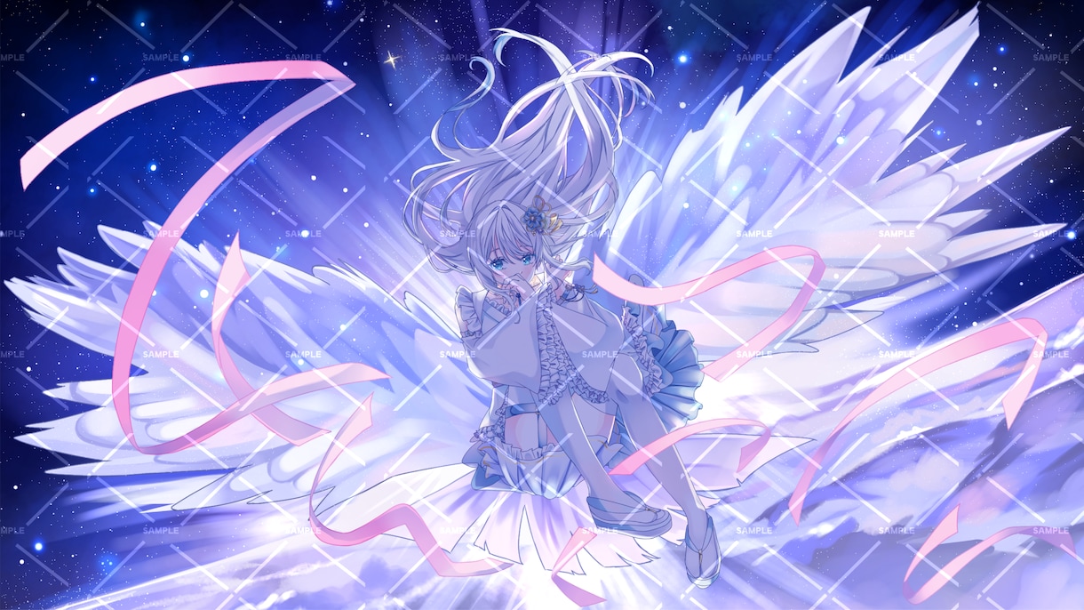 5000円！5名様限定！透明感溢れる一枚絵描きます 嬉しい納品の速さ！歌ってみたなどに可愛いイラストいかがですか イメージ2