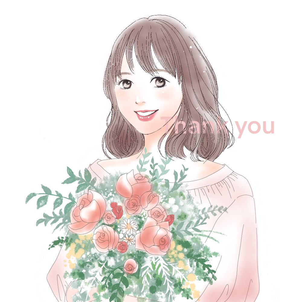 透明感のあるキラキラした似顔絵風イラスト描きます 物語のワンシーンのようなイラストを気持ちを込めてお作りします イメージ2