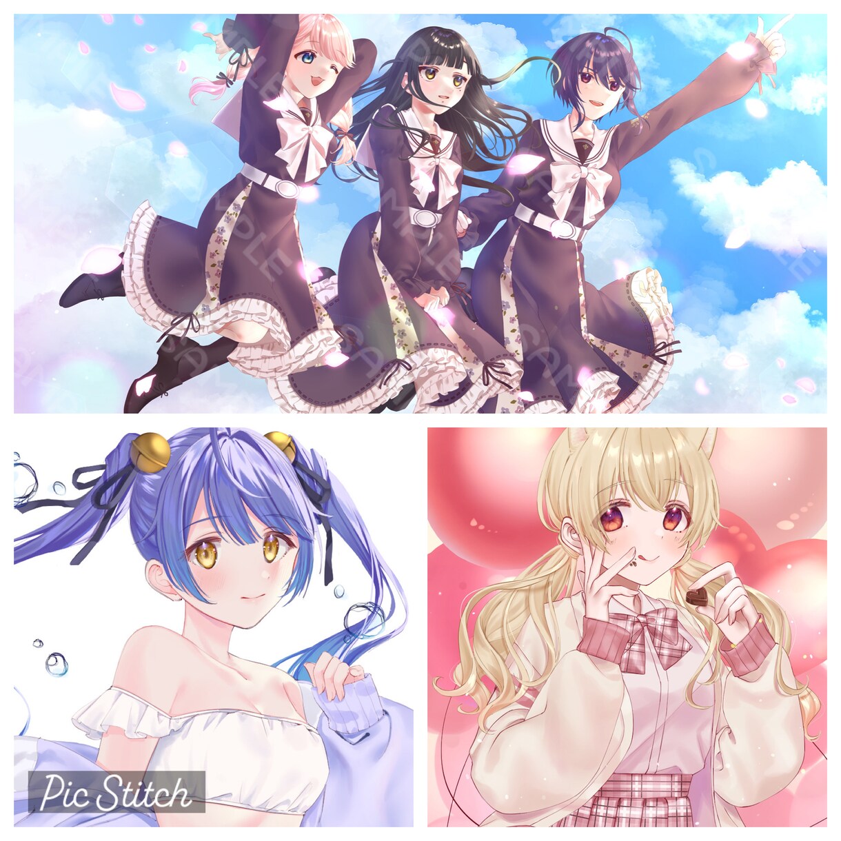 可愛い女の子のキャラクター！1枚絵お描きします 配信用サムネイル、歌ってみた動画イラスト等1枚絵お描きします イメージ8