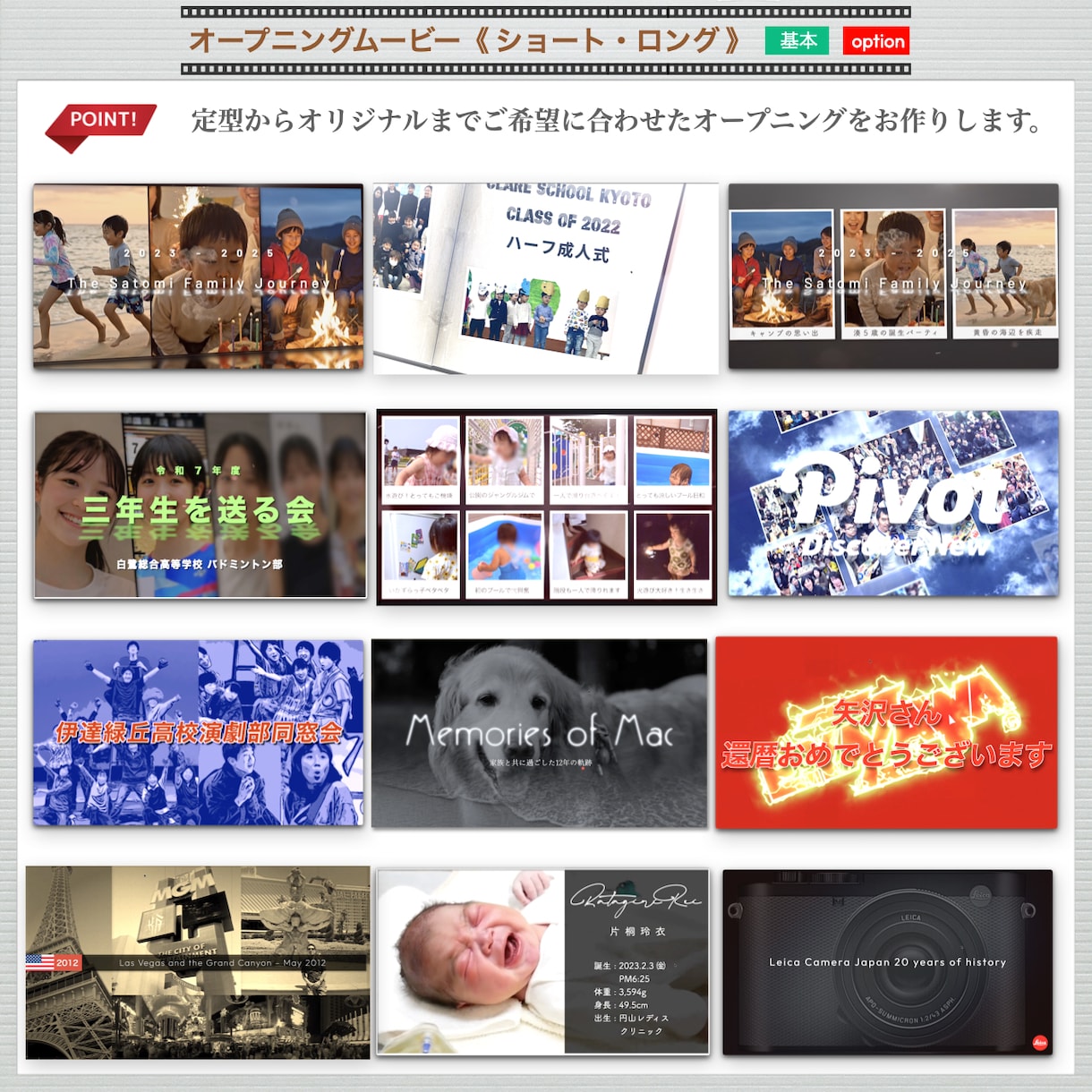 同窓会・同期会に特化したスライドショー制作します 学校沿革・在学中の出来事・当時と現在の地図変化・メッセージ等 イメージ7