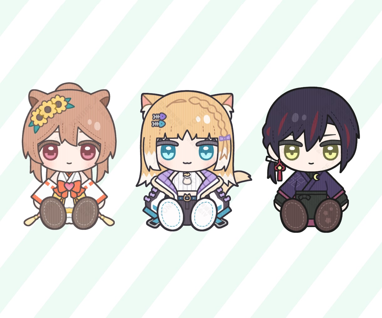 配信者様のぬいぐるみイラストお描きします Vtuber様・Vライバー様向けのイラスト イメージ2