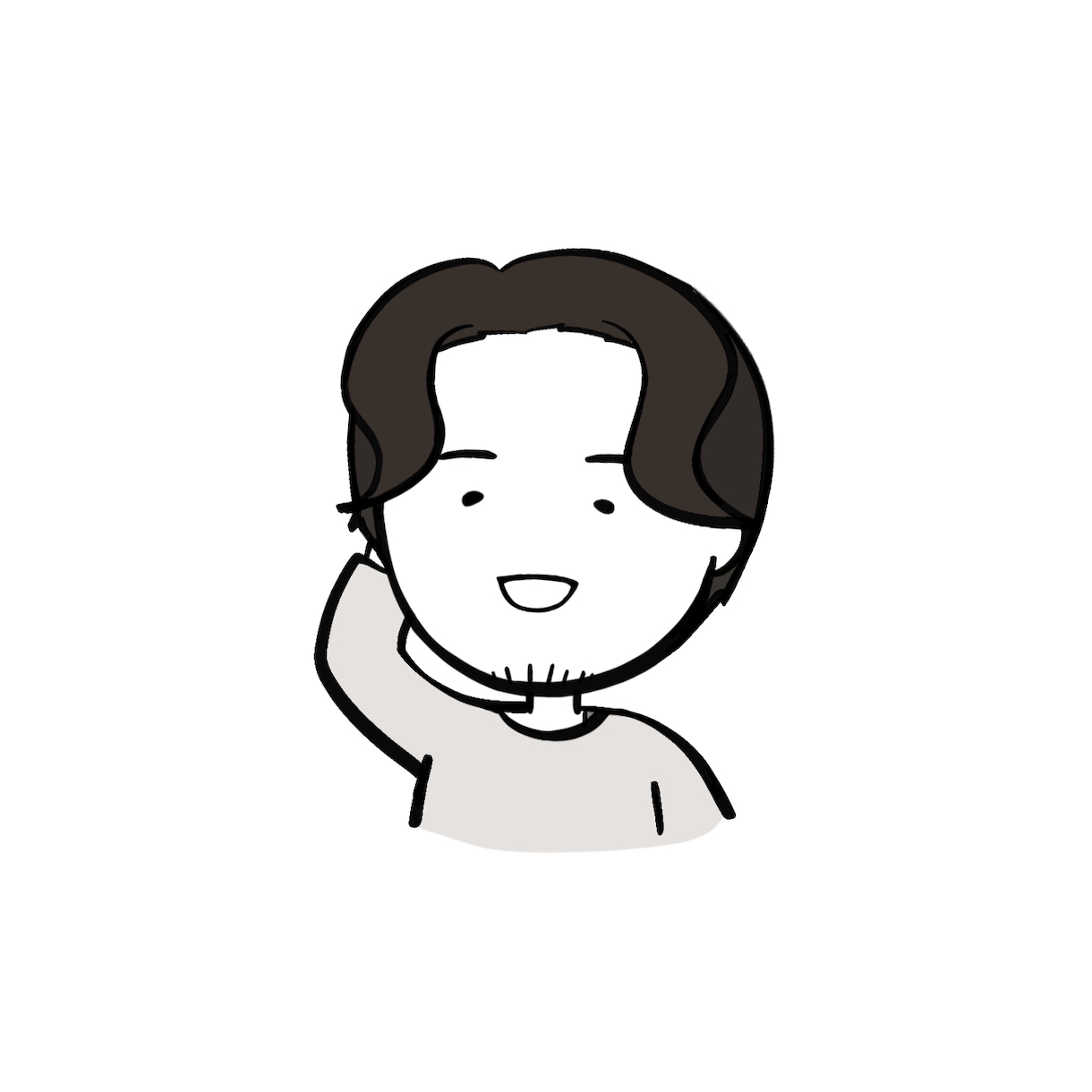 筆ペン風のゆるシンプルイラストお描きします アイコン、ヘッダー、似顔絵、壁紙、LINEスタンプ等に！ イメージ2