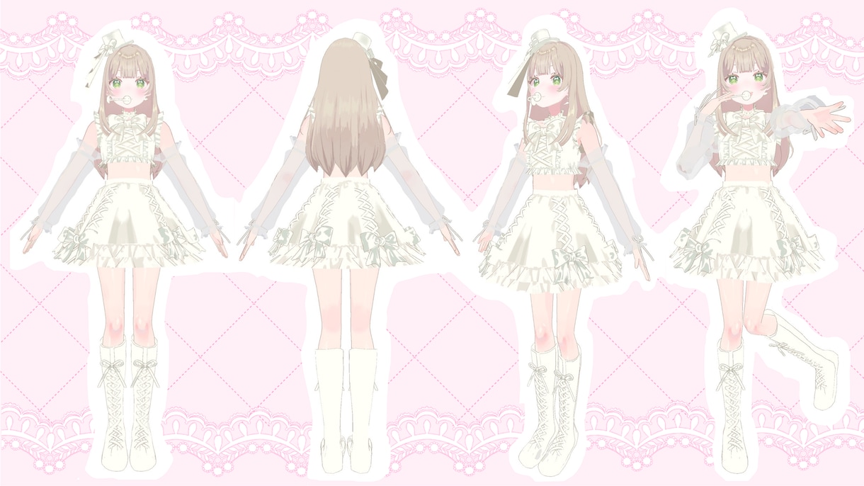 フルスクラッチ❁⃘   3Dモデル作ります 商用利用◎vtuber様大歓迎！ イメージ2